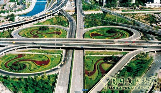 劉秀晨 綠色的云 北京 城市道路 綠化 中國風(fēng)景園林網(wǎng)