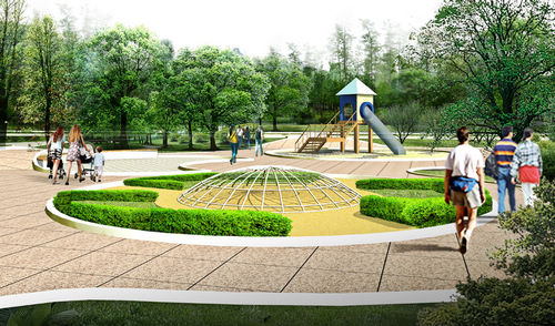 新泰體育公園 體育公園 景觀(guān)設計 