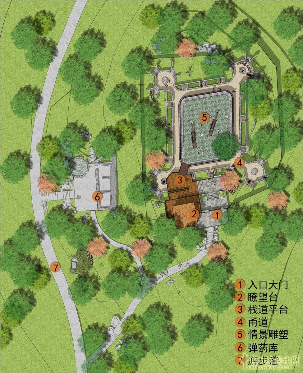 2016園冶杯專(zhuān)業(yè)獎參賽項目：濟南臥虎山戰爭遺址公園